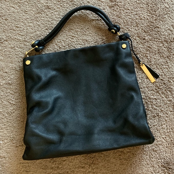 Vince Camuto | Bags | Nwot Vince Camuto Slouchy Black Leather Purse ...